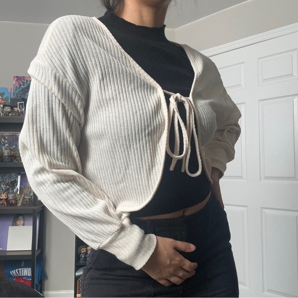 Shein Ivory Cardigan